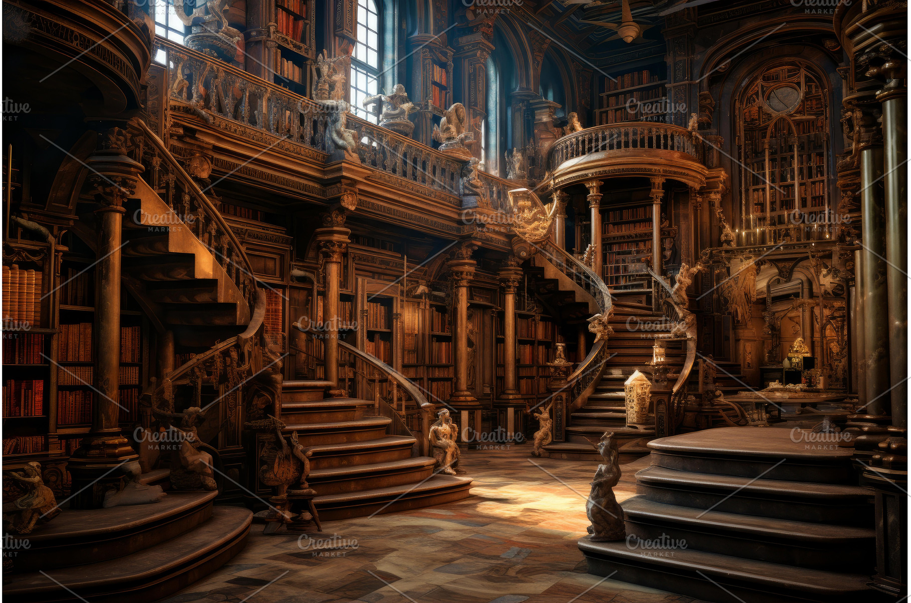 Historical Old library education, a School & Education Photo by Ylivdesign