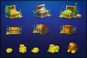Set of wooden chests, coins, crystal, a Finance Illustration by Nearbirds (Thumbnail 4 of 4)