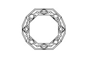 Polygon Frame & Label Bundle, an Illustration by Creativeshirt (Thumbnail 26 of 51)