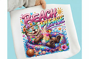 Funny Summer Otter Png Design, a Seasonal Illustration by designcity5 (Thumbnail 2 of 4)