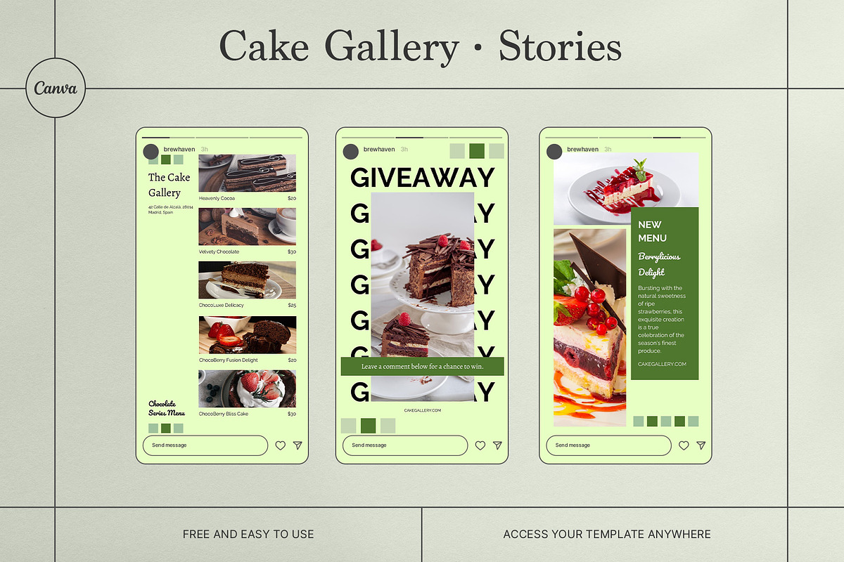 Cake Gallery | Social Media Kit, a Social Media Template by prajapixels (Photo 5 of 6)