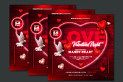 Valentine's Day Party Flyer - PSD, a Flyer Template by Corrella Design (Thumbnail 2 of 2)