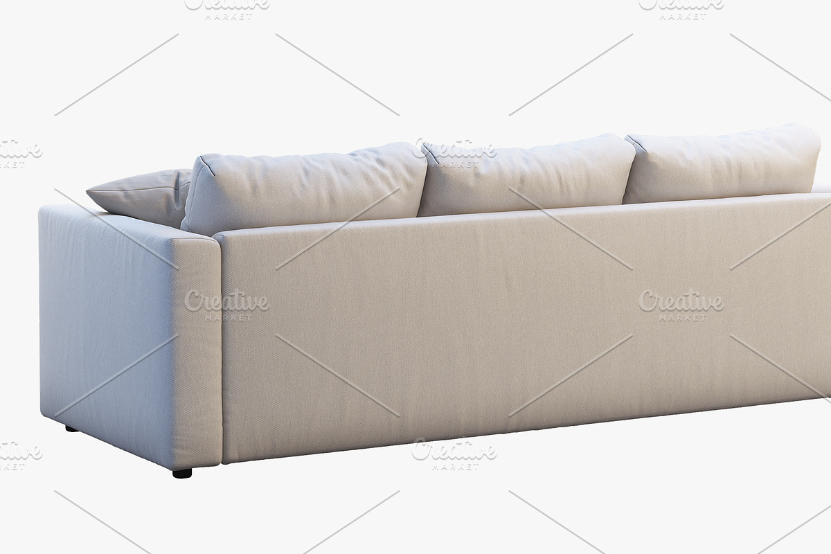 Three-seat sofa (2 options) 3D model, a Furniture 3D Model by 3dmitruk (Photo 11 of 16)