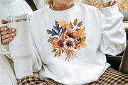 Autumn Florals, Fall Bouquet Set, an Illustration by Sublimation Artist (Thumbnail 4 of 6)
