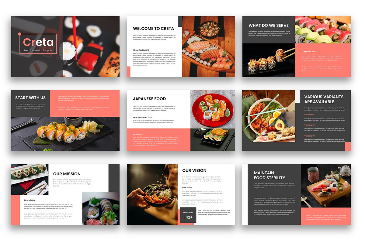 Creta – Food PowerPoint Template, a Presentation Template by kreatifreya (Photo 4 of 5)