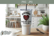 Gothic Heart Thorns stronger quote, an Object Illustration by Willow Paige Farms (Thumbnail 5 of 5)