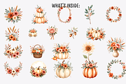 Cozy Autumn Botanical Clipart Set, a Decorative Illustration by Anca Digital Vibe (Thumbnail 2 of 12)