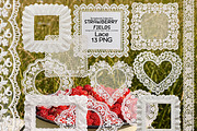 Strawberry Fields Collage Kit, an Object Graphic by DreamoraArt (Thumbnail 3 of 9)