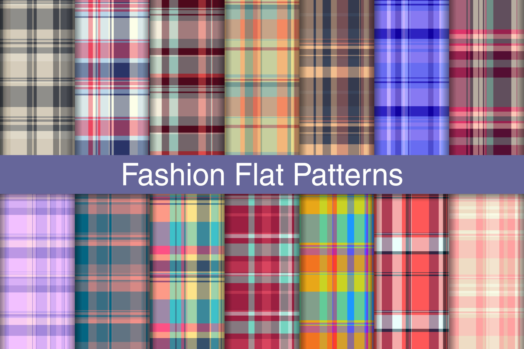 #166 Fashion Flat Patterns, a Pattern Graphic by Plaid4You
