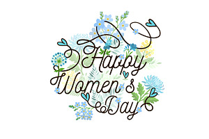 March 8. Women's Day Postcard, an Illustration by Nenahliadava Design