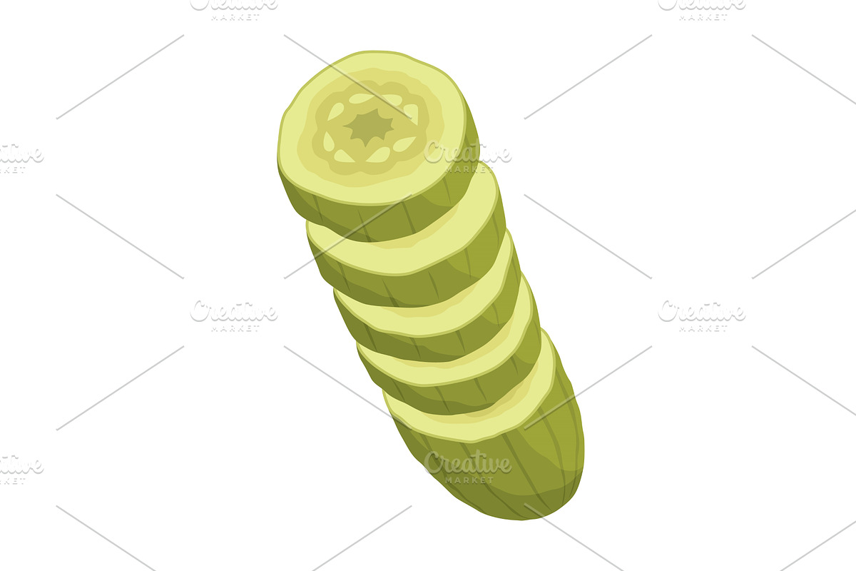 Homemade pickled cucumber, a Food Illustration by Things for designers