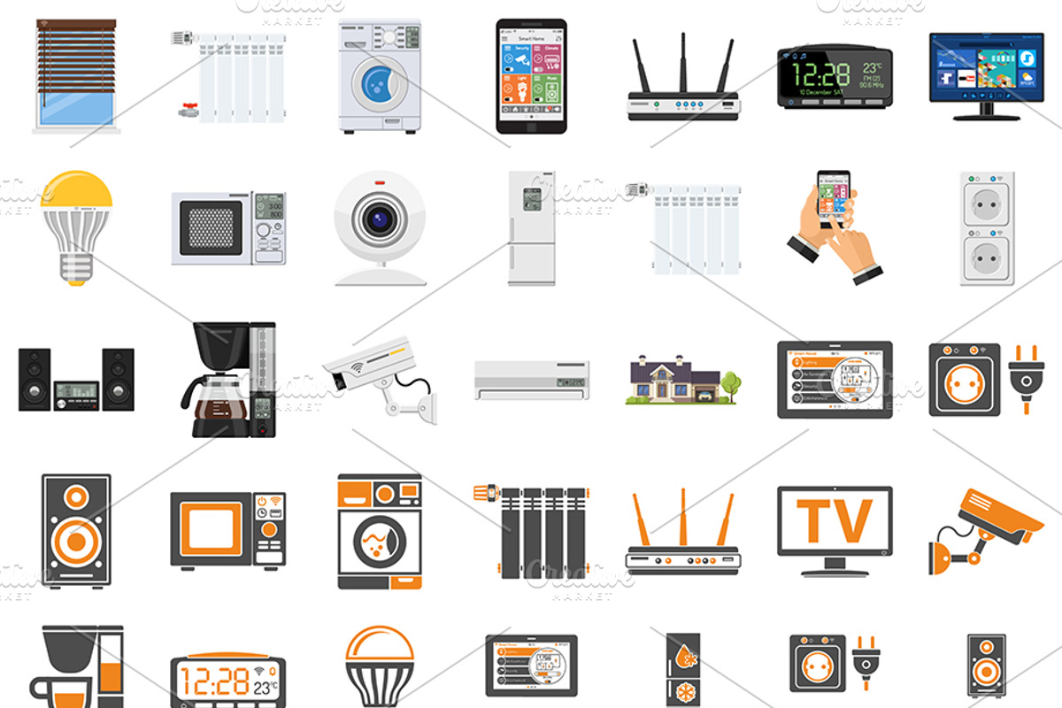 Smart Home and Internet of Things, a Technology Illustration by TAlex (Photo 7 of 7)