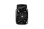 Cosmic Galaxy Jar Design Bundle, an Illustration by Creativeshirt (Thumbnail 14 of 31)