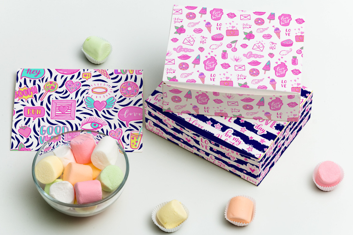 Love patches patterns set, a Pattern Graphic by Midstream (Photo 2 of 6)
