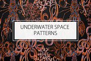 UNDERWATER / SPACE PATTERNS, a Pattern Graphic by ANAKOTO (Thumbnail 11 of 17)
