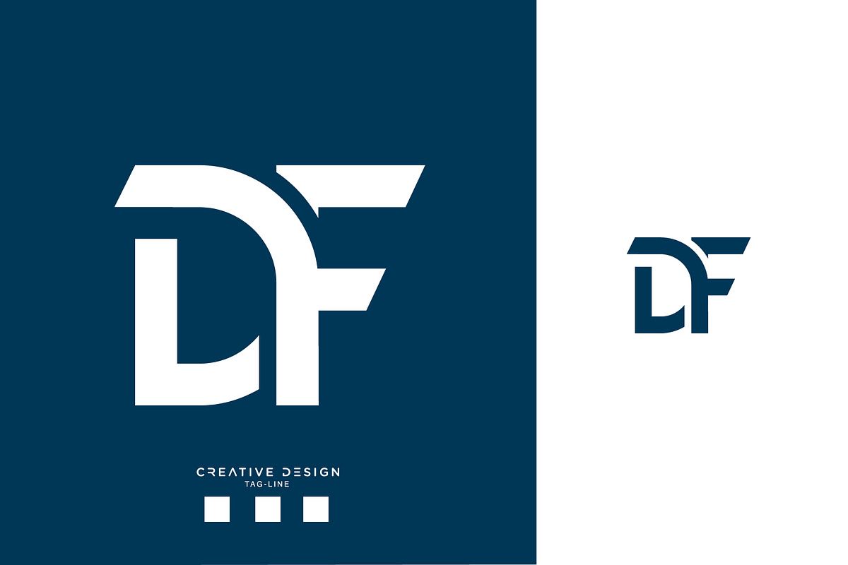 DF or FD logo template, a Branding & Logo Template by design_proleague