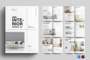 Minimal Interior Design Template, a Brochure Template by E-Type
