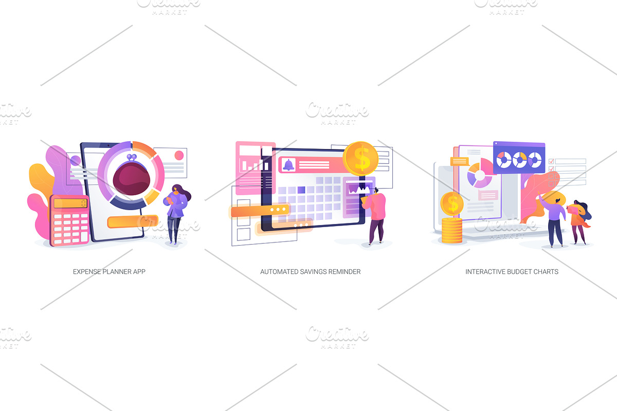 Mobile Finance Tracking Solutions, a Finance Illustration by Visual Generation