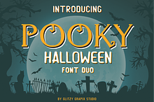 Pooky Halloween Font Due + Extras