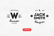 20 Vintage Logos & Badges Vol 01, a Branding & Logo Template by vuuuds (Thumbnail 5 of 5)