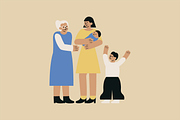 Family Diversity Illustration, a Person Illustration by Jump Studio (Thumbnail 6 of 10)