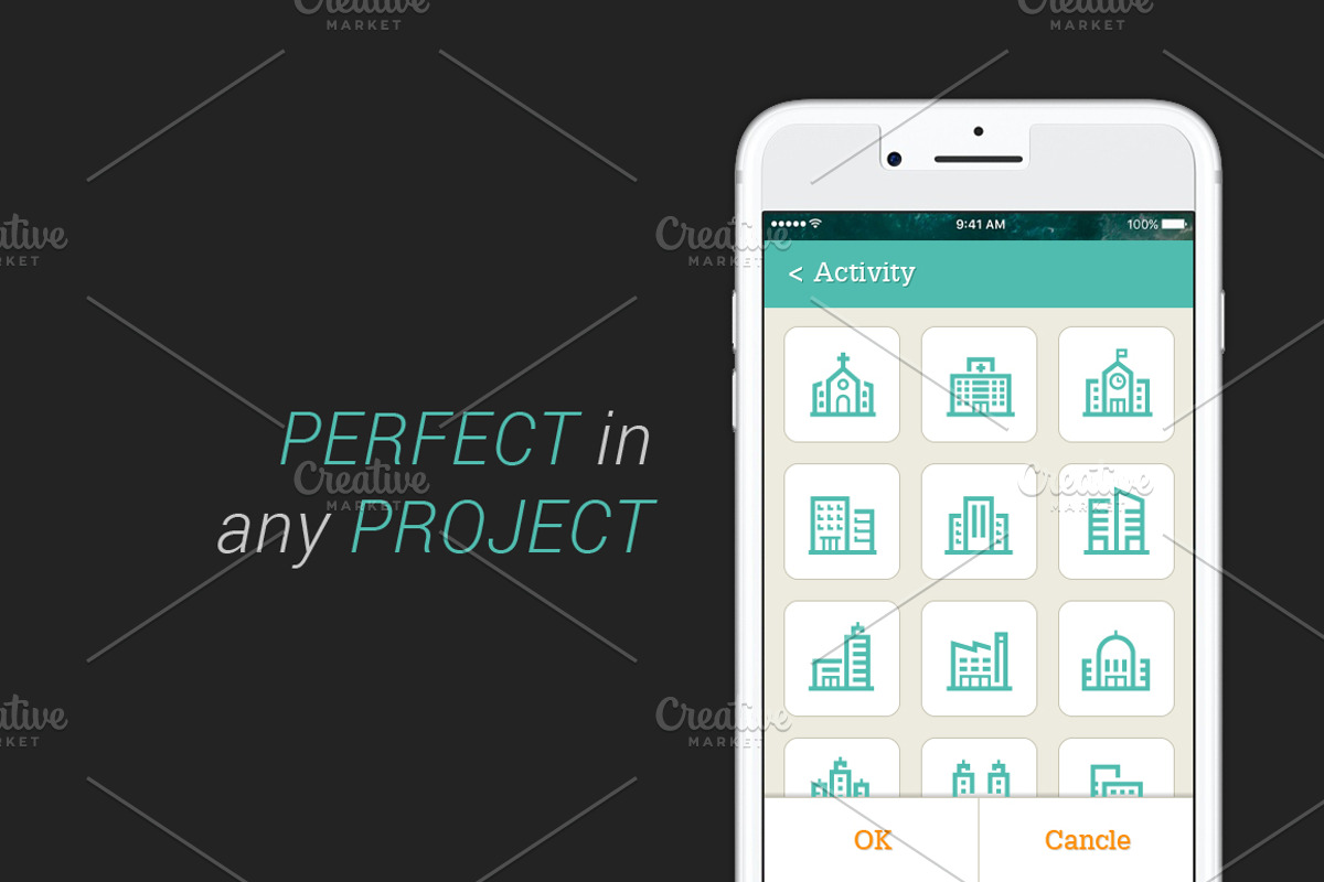 Building Mini Icon, an Outline Icon by WORAKAMON Design Studio