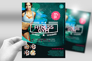 Fitness Flyer / Gym Flyer V7, a Flyer Template by Satgur Graphic Design (Thumbnail 2 of 3)