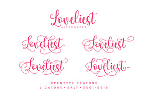 Loveliest Calligraphy Font