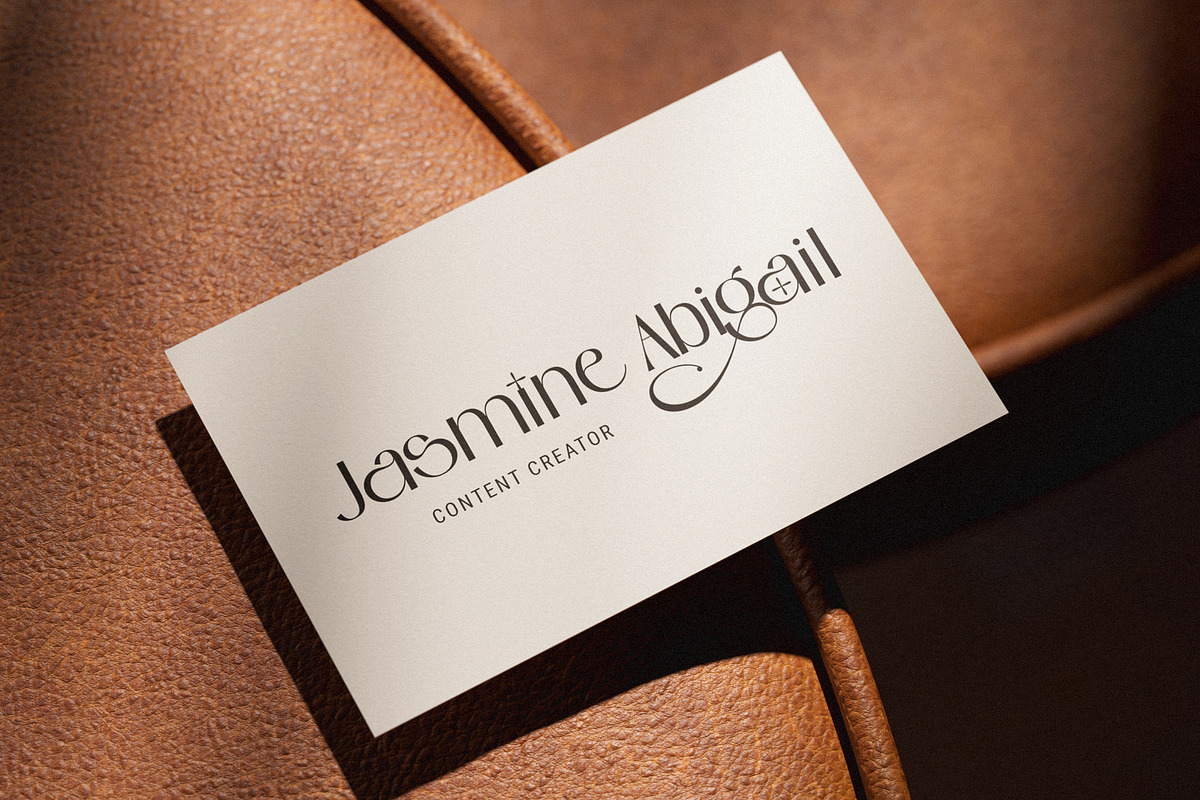 Bostaire Luxury Sans Serif Font, a Sans Serif Font by Heinzel Std (Photo 4 of 15)