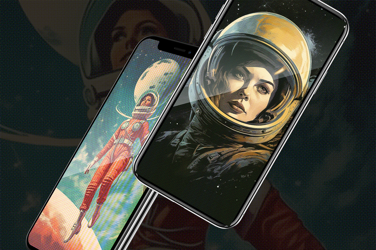 Retro Futuristic Posters, a Decorative Illustration by Fox's Monday (Photo 5 of 7)