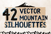 Vector Mountain Silhouettes, an Object Graphic by Roman Paslavsky (Thumbnail 1 of 6)