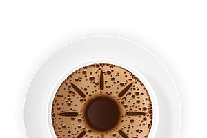 Cup Of Coffee Crema Vector