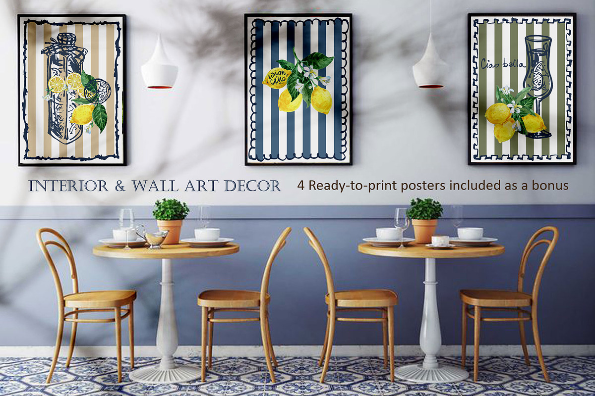 Amalfi Lemon Watercolor & Ink Kit, an Object Illustration by FineArt (Photo 2 of 10)