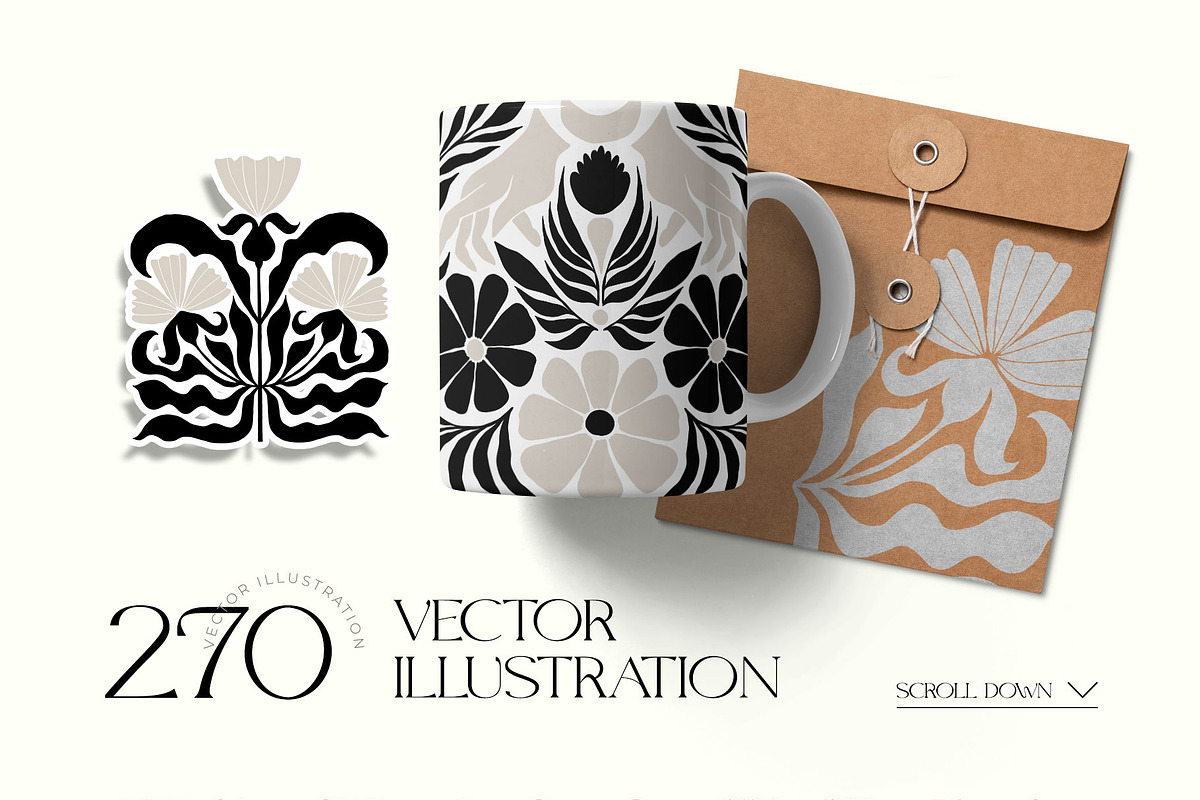 Dark Flowers | Wall Art Creator, an Object Graphic by Leleka.Store (Photo 10 of 15)