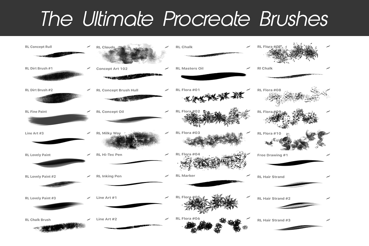 The Ultimate Procreate Brushpack! preview 2