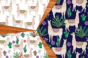 Watercolor llamas, an Animal Illustration by ramika (Thumbnail 3 of 3)