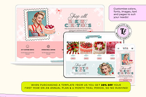 Pink Bakery Squarespace Website