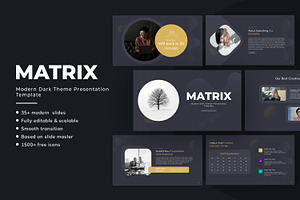 Modern Dark Theme Presentation Slide