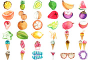 200 Tropical Watercolor Clipart, a Food Illustration by LilyBoo Clipart (Thumbnail 4 of 8)