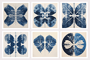 Cybo Collection · Cyanotype Botanics, a Texture Illustration by milatovar (Thumbnail 2 of 19)
