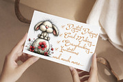 Whimsical Bunny Easter Clipart, a Graphic by Libby Wishes (Thumbnail 5 of 7)