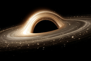 Mesmerizing glowing black hole, a Background Photo by MistyDay