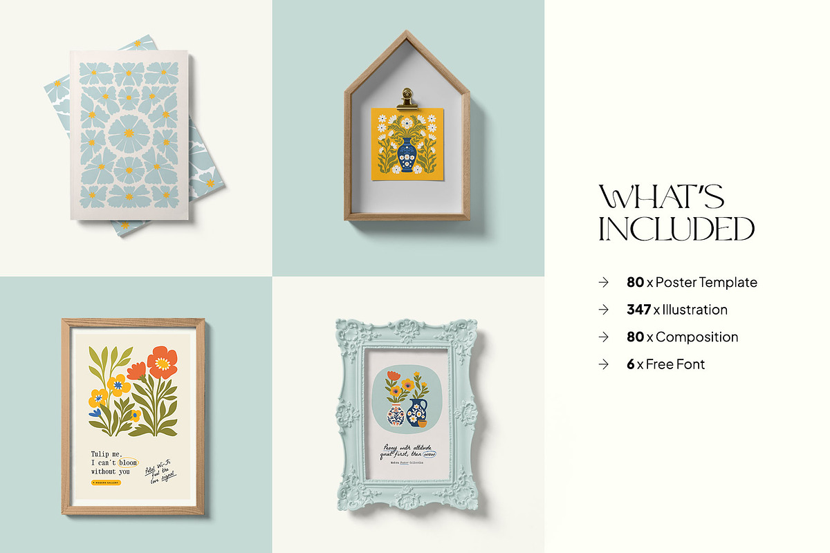 Bloom Garden | Wall Art Creator, an Object Graphic by Leleka.Store (Photo 3 of 17)