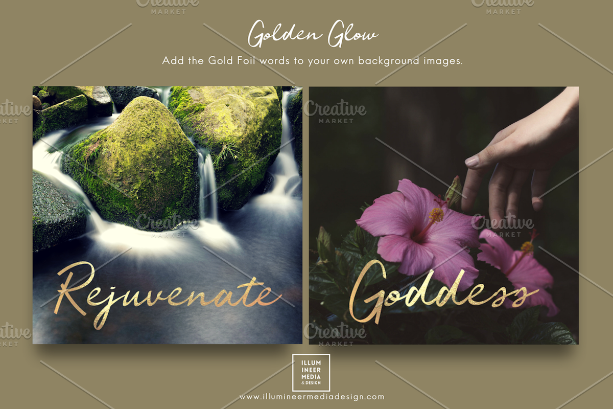 SALE! DOUBLE-EXP & GOLD WORDS SET 2, a Social Media Template by Illumineer Media & Design (Photo 4 of 7)