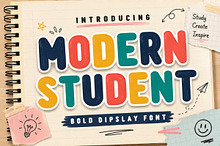 Modern Student – Cute Bold Font