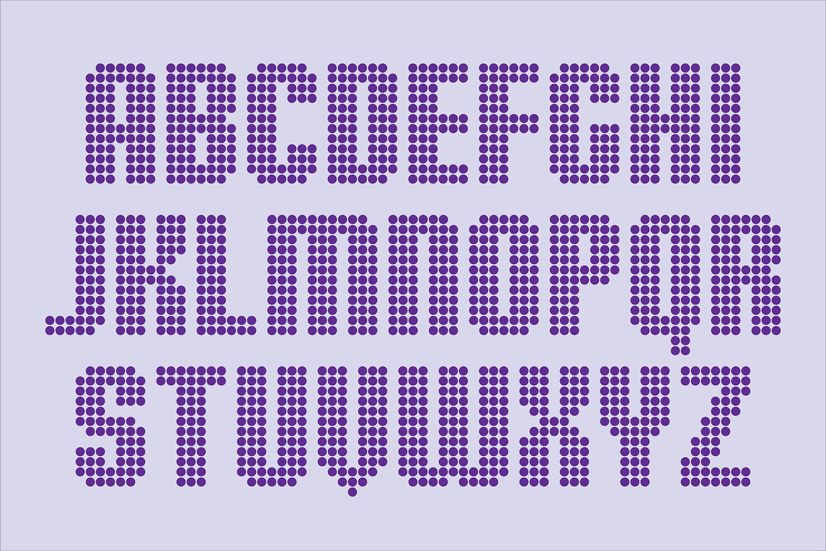 Display Dots Three Sans Font, a Font by GG Design (Photo 3 of 6)