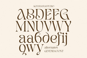 Gevenda - A Display Serif