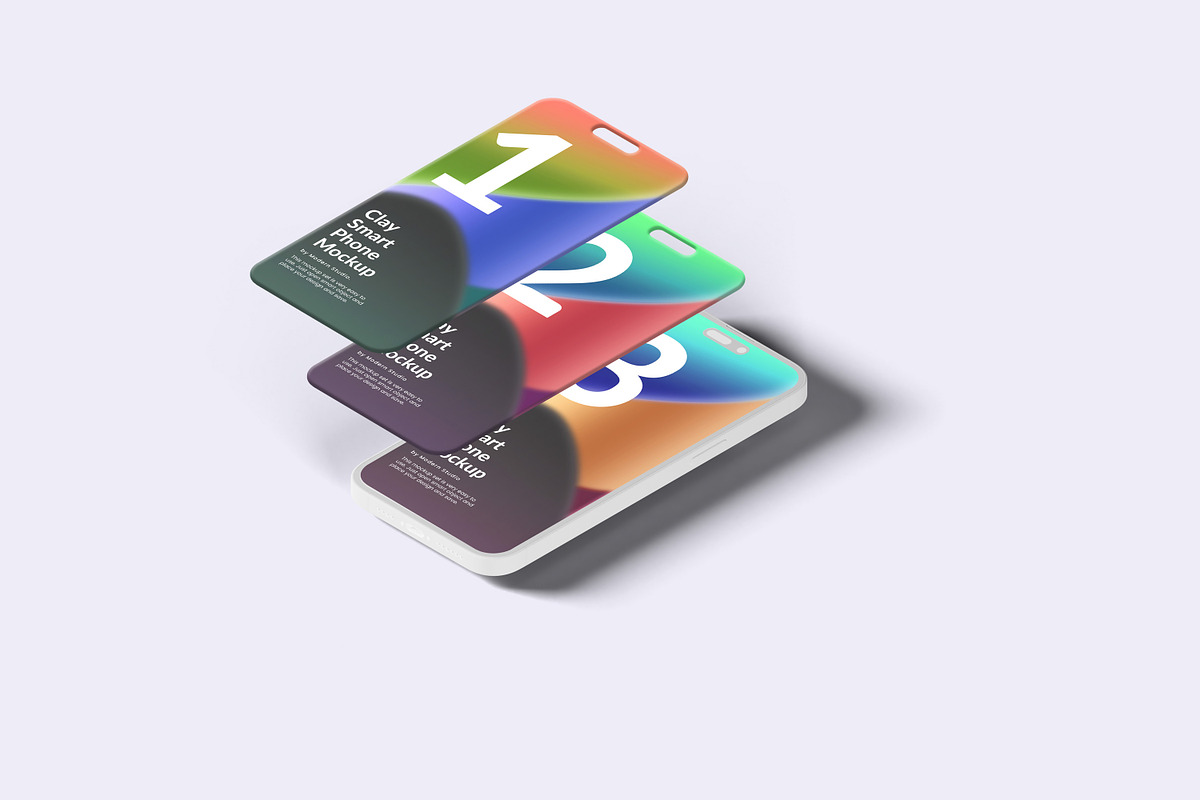 Clay iPhone 14 Pro Mockup - 18 Scene, an iPhone Mockup by Modern Studio (Photo 13 of 22)