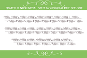 Sale-Fratello Nick Split Monogram 3, a Font by Debi Sementelli (Thumbnail 5 of 5)