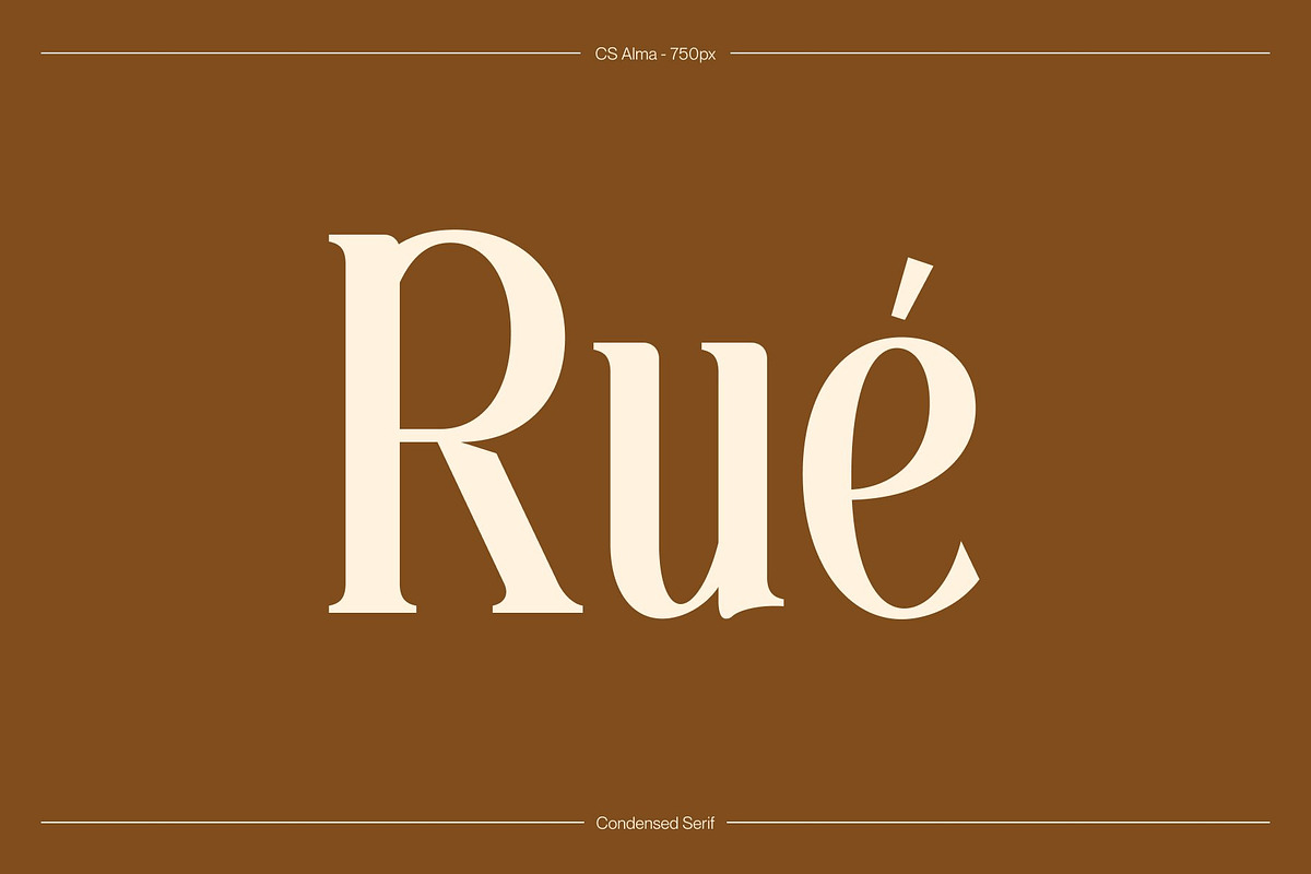 CS Alma – Condensed Font, a Serif Font by Craft Supply Co. (Photo 3 of 8)